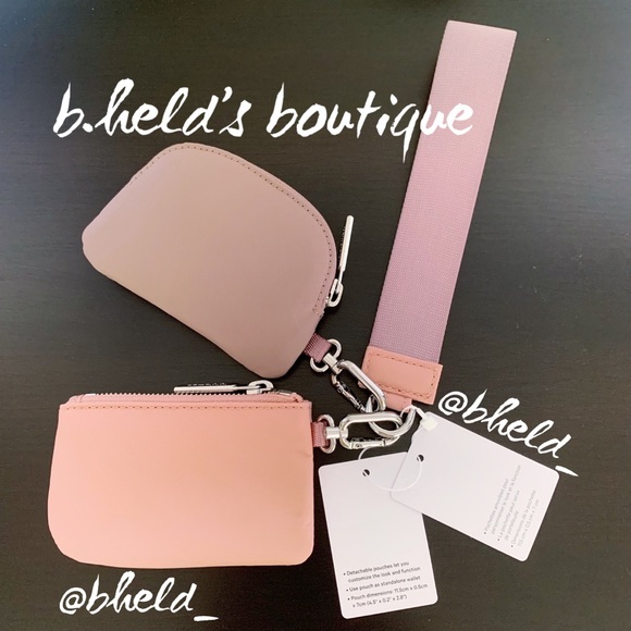 lululemon Dual Pouch Wristlet in Pink Pastel/Twilight Rose OS Brand New NWT - Picture 8 of 15